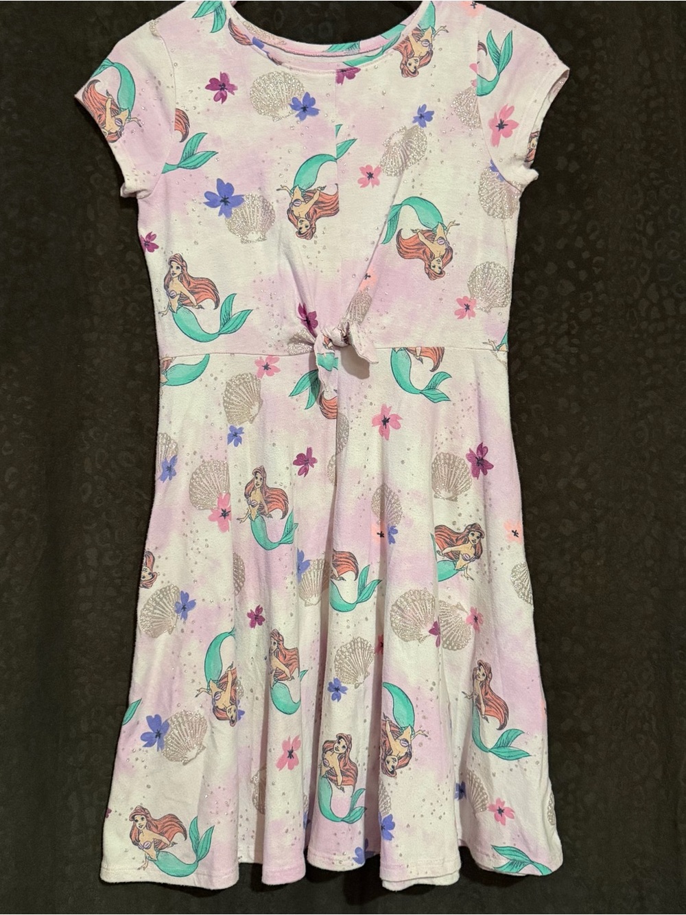 Disney Light Pink Mermaid Print Girls' dress